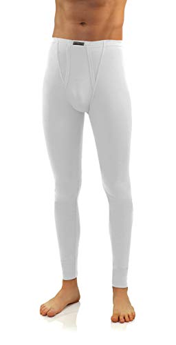 sesto senso Lange Unterhose männer thermounterwäsche Herren k1 (Weiss, XXL) von sesto senso