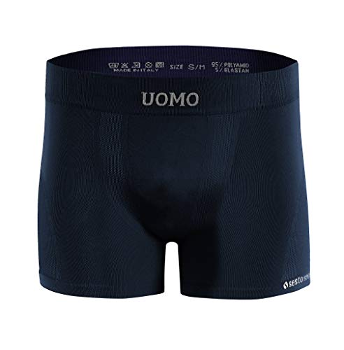sesto senso Enge Herren Boxershorts Retro Basic Herrenunterwäsche Unterhose Unterwäsche L/XL Dunkelblau von sesto senso