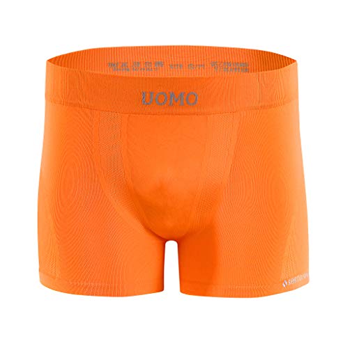 sesto senso Herren Boxershorts Komfortable Retroshorts Basic Unterhose Unterwäsche für Männer L/XL Orange von sesto senso