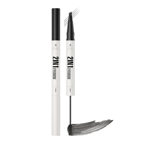 Setauoo 4 Spitzen Augenbrauenstift - Wasserfester Brauenstift Zum Definieren,Abriebfester Make Up Brauenstift Für Frauen Und Mädchen von Setauoo