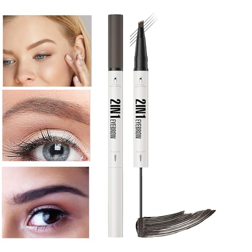 Setauoo Augenbrauenstift Mit 4 Spitzen,Wasserdichter Augenbrauenstift für natürliche Brauen | Langanhaltend Verwischfest Für Damen Mädchen Mutter von Setauoo