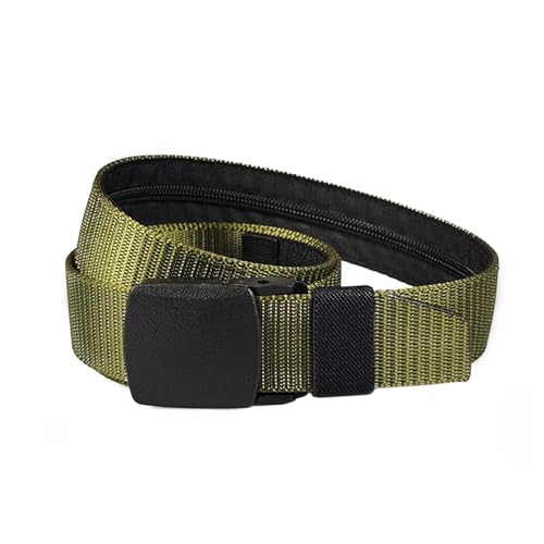 Setauoo Geldgürtel für Reisen, Sicherheitsgeldgürtel | Gürtel mit Geldtasche | Reise-Anti-Diebstahl-Sicherheitsgürtel für Wertsachen, bequemer, sicherer Taillengürtel für Bargeld, Herren- und von Setauoo