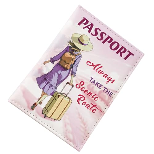 Setauoo Reise Passhülle - Kartenhalter Reisepass Etui | Paar Accessoires Kreditkartenfach Bordkarten Etui für Damen Geldbörse Reisen Ausland Kinder Familie Urlaub von Setauoo