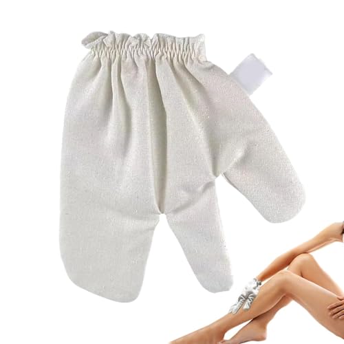 Setauoo Rohseidenhandschuhe | Hautpolierhandschuhe - Natürliche Pflegende Seidenhandschuhe Für Damen Herren Wellness Dusche Sauna von Setauoo