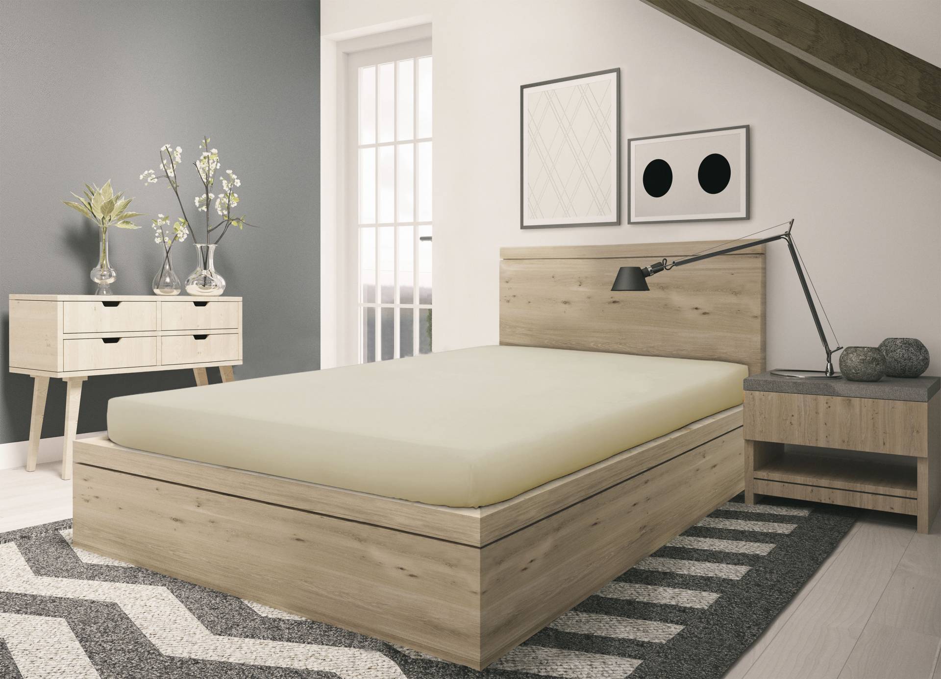 SETEX Spannbettlaken "GOTS Feinbiber Spannbettlaken" aus zertifizierter Bio-Baumwolle SETEX Spannbettlaken "GOTS Feinbiber Spannbettlaken" aus zertifizierter Bio-Baumwolle von Setex