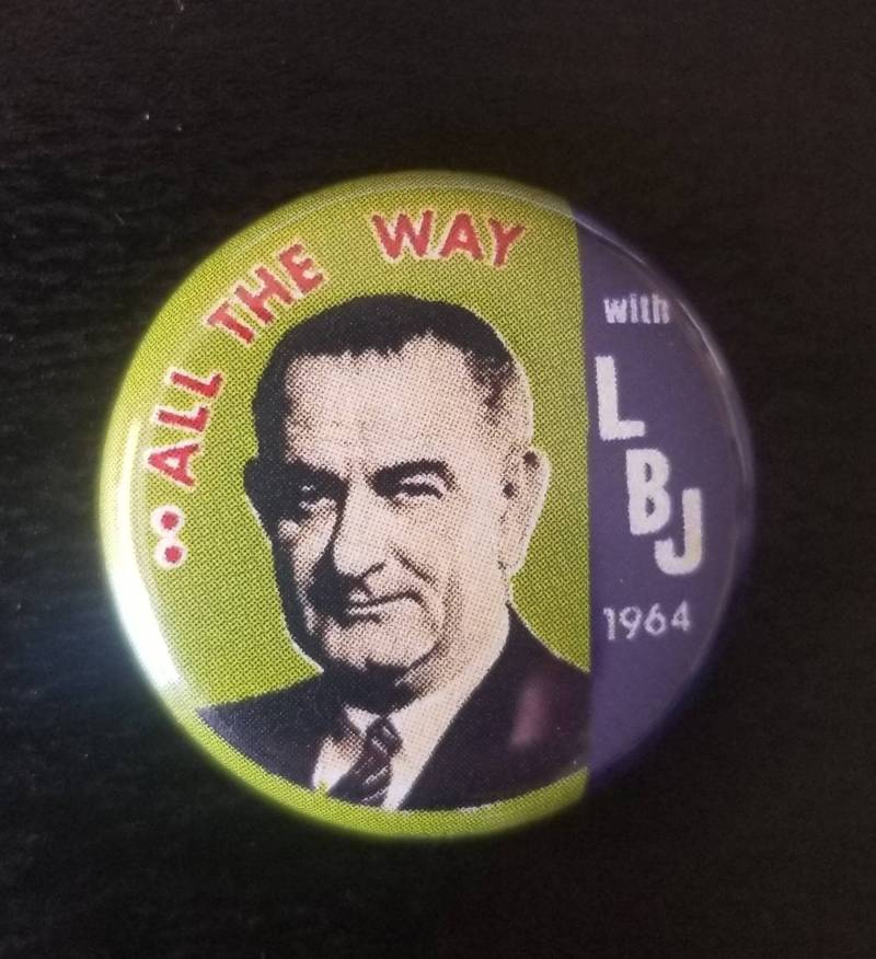 Lyndon Johnson lbj Echte Nachahmung Kampagne Button von SethGoodkindArt