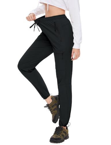 Sevego Outdoorhose Damen Lang Wanderhose Trekkinghose Wasserdicht Leicht High Waist Hose Funktionshose mit 4 Reißverschlusstaschen, 91cm, Schwarz, XX-Large Sevego Outdoorhose Damen Lang Wanderhose Trekkinghose Wasserdicht Leicht High Waist Hose Funktionshose mit 4 Reißverschlusstaschen, 91cm, Schwarz, XX-Large von Sevego