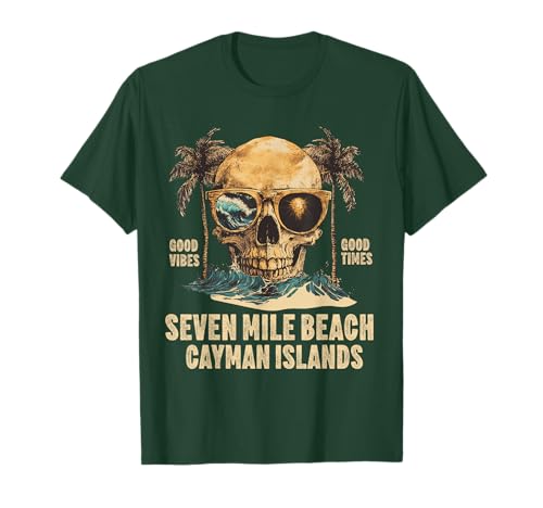 Seven Mile Beach Souvenir Kaimaninseln Männer Frauen Erinnerung T-Shirt von Seven Mile Beach Cayman Islands Reminder Souvenir