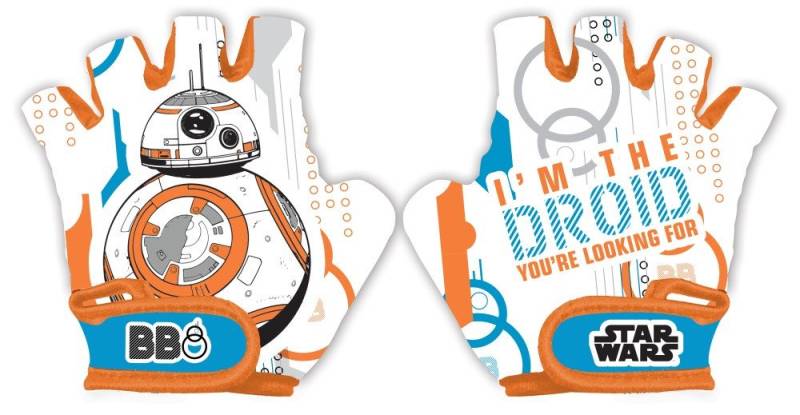Seven Polska Fahrradhandschuhe "Star Wars BB8", Größe S, fingerloser Schutz-Handschuh von Seven Polska