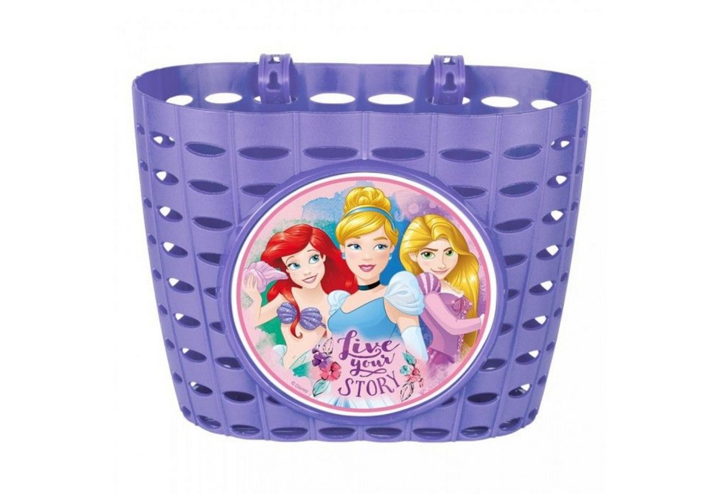 Seven Polska Fahrradkorb Kinder „Disney Princess“, lila – Lenkerkorb von Seven Polska