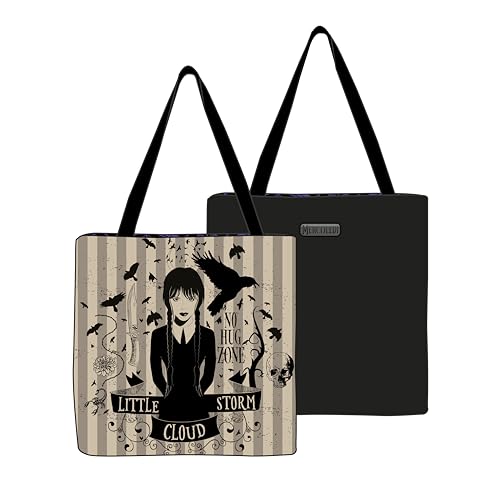 Seven SpA Umhängetasche SHOPPER BAG - Addams Mittwoch, Schwarz, shopper von Seven SpA