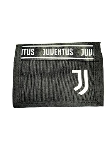 Herrengeldbörse F.C. Juventus Fußball, Schwarz und Weiß – Geldbörse mit Reißverschluss – mehrere Innenfächer – Geldbörse für Kinder – Fußballmannschaften Serie A – Fan Juventino, mehrfarbig, Taglia von Seven