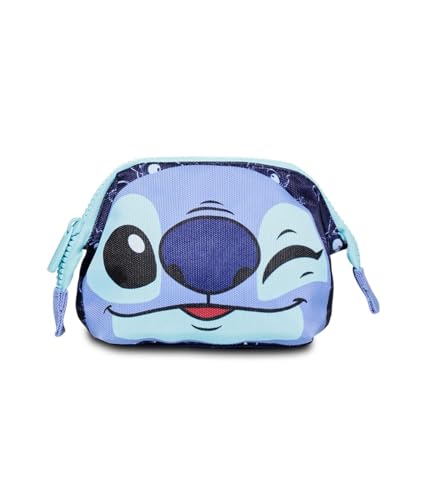 Lilo & Stitch Mini-Kosmetiktasche, Lila Hellblau, My Alien Pal, Disney-Zubehör, Mädchen, mehrfarbig, Taglia Unica von Seven