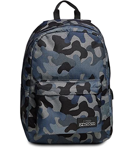 RUCKSACK ISCHOOLPACK SEVEN Geräumige Schultasche für Teenager, Mädchen und Jungen, mit Laptopfach & USB Anschluss, italienisches Designgrün, inkl. Powerbank von Seven