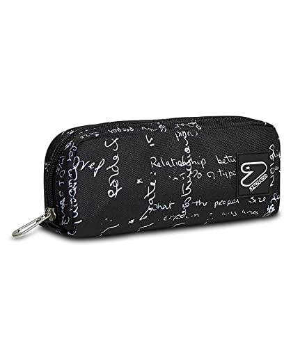 SEVEN Federmäppchen, Mäppchen, Federtasche für Schreibwaren, Mädchen&Jungen, Schule und Gymnasium, Teenager, schwarz/weiß , WHITE SCRIPT von Seven