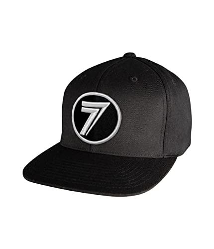 Seven Dot Patch Snapback Hut schwarz von Seven