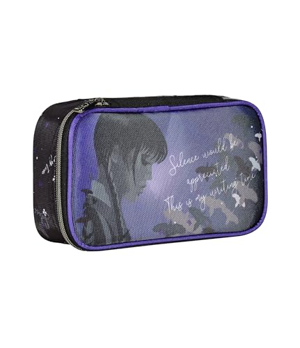 Seven Federmäppchen QUICK CASE - HERCOLEDì - BE THE STRANGE YOU WANT TO BE - Mehrfarbig - komplettes Fach mit Bleistiften, Stiften und Markern, Schulzubehör, Schulrucksack - Federmäppchen für Mädchen, von SEVEN