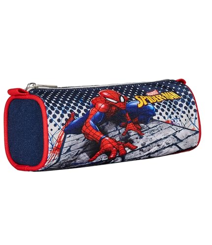 SEVEN Federmäppchen für die Schule – Disney – Spider-Man Webed Wonder – blau rot – Federmäppchen für die Schule – Öffnung mit Reißverschluss – Marvel Merchandising – Schultasche – Zubehör Rucksack von SEVEN