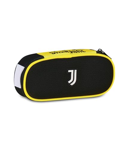Seven Juventus Schulmäppchen Round Plus, schwarz, oval, mit Gummibändern und Tasche für Stifte, Bleistifte und Zubehör, Mittel- und Oberschule, Kinder, Fußball, schwarz, modern, Schwarz, Modisch Seven Juventus Schulmäppchen Round Plus, schwarz, oval, mit Gummibändern und Tasche für Stifte, Bleistifte und Zubehör, Mittel- und Oberschule, Kinder, Fußball, schwarz, modern, Schwarz, Modisch von Seven