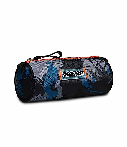 Seven Mäppchen, Federtasche für Schreibwaren, Etui für Stiften, Kugelschreiber, Kinder, Mädchen & Jungen, Grundschule, Chromo Fluid Boy von Seven