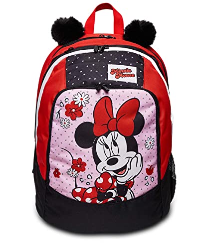 Seven Rucksack, Schulranzen für Grundschule, ab 1. Klasse, Geräumige Schultasche für Mädchen und Jungen, MINNIE MOUSE von Seven