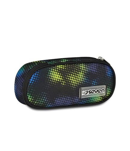 Seven Schultasche Round Plus, mehrfarbig, Innentasche mit Reißverschluss und elastischen Stiftschlaufen, Zubehör Rucksack, Grundschule, Mittel- und Oberschule, Kinder, Jungen Seven Schultasche Round Plus, mehrfarbig, Innentasche mit Reißverschluss und elastischen Stiftschlaufen, Zubehör Rucksack, Grundschule, Mittel- und Oberschule, Kinder, Jungen von Seven