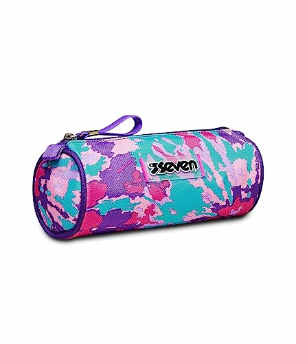 Seven Mäppchen, Federtasche für Schreibwaren, Etui für Stiften, Kugelschreiber, Kinder, Mädchen & Jungen, Grundschule, TRENDY HEART GIRL von Seven