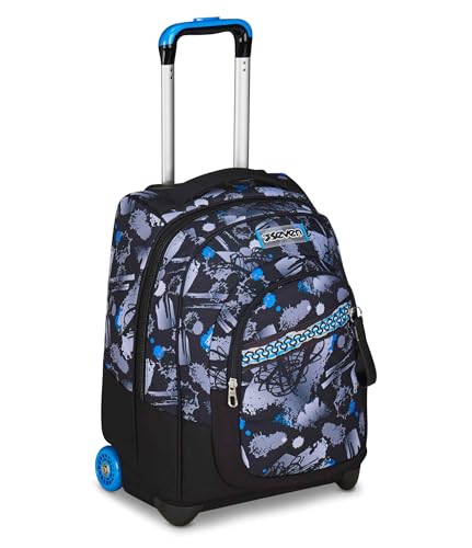 Seven Trolley für die Schule, Blau, 2 in 1, doppelter Verwendungszweck, Trolley und Rucksack, Schulrucksack für Reisen, Kinder Jungen, blau, Taglia unica, Modern Seven Trolley für die Schule, Blau, 2 in 1, doppelter Verwendungszweck, Trolley und Rucksack, Schulrucksack für Reisen, Kinder Jungen, blau, Taglia unica, Modern von Seven