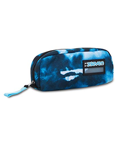 Seven Unisex Kinder Stifthalter für die Schule Dip & Sky - Stifthalter für die Schule DIP & Sky -, Hellblau/Blau/Schwarz, 21 Centimeters von Seven