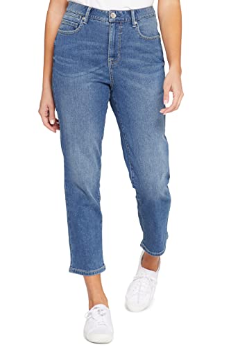 Seven7 Damen-Jeans mit hohem Bund und geradem Bein, Honig, 42 von Seven7