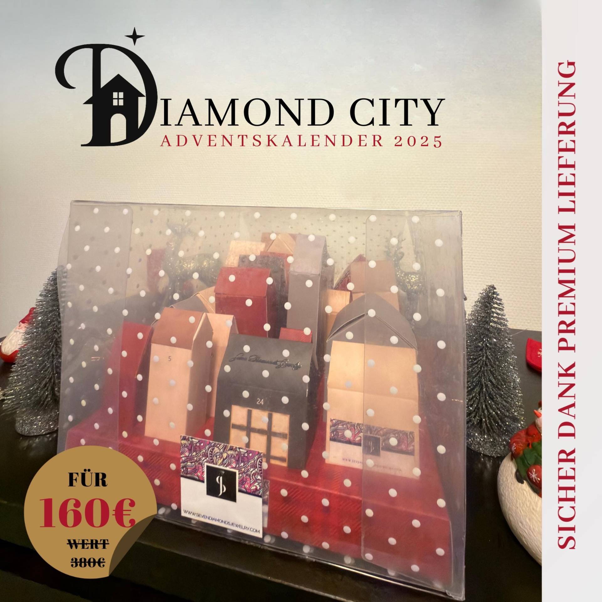 Goldschmuck Weihnachts Adventskalender Für Frauen - Edles Geschenk Zu Weihnachten/Exklusives Schmuckset Mit 24 Überraschungen von SevenDiamondsJewelry