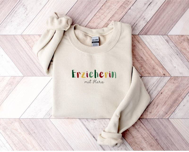 Kita Abschied Erzieherin Pullover 100% Baumwolle - Minimalistisch, Versch. Farben Und Designs, S-2xl von SevenHeavenApparel