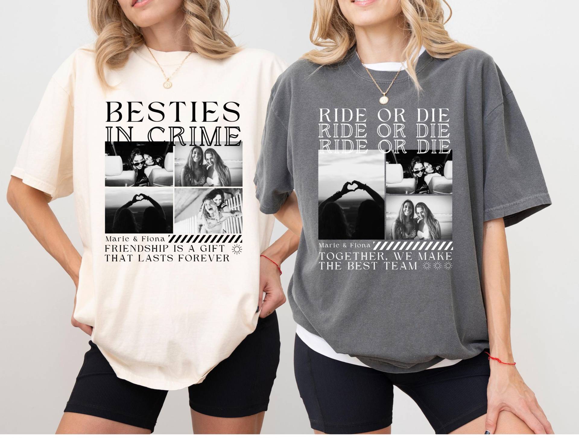 Personalisiertes Bedrucktes T-Shirt Geschenk Beste Freundin Geburtstag Lieblingsmensch Geschenkidee Mit Spruch Schwester von SevenHeavenApparel