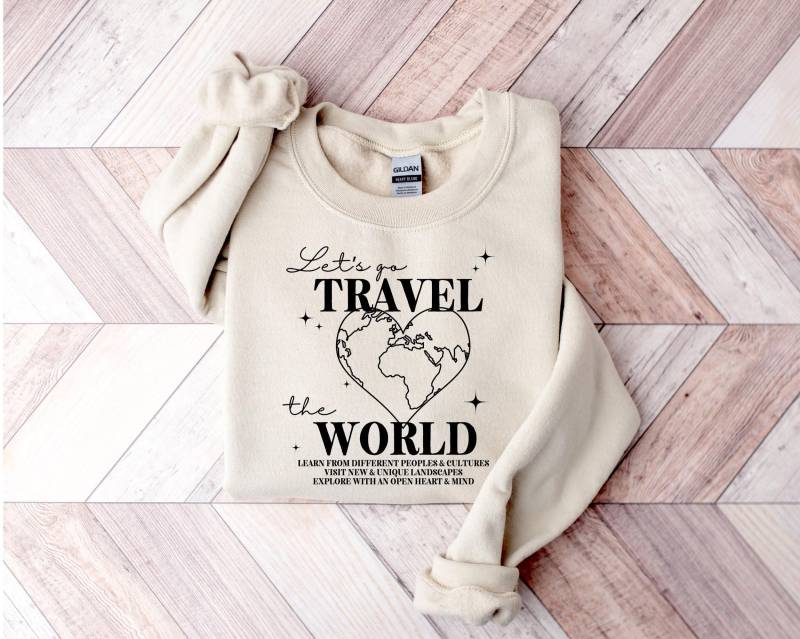 Reiselust Kuschel Pullover Urlaub Abenteuer Pulli Erinnerung Reise Winterpullover - 100% Baumwolle, S-2xl, Versch. Designs von SevenHeavenApparel