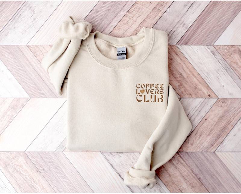 Sweatshirt Kaffee Geschenk Kaffeeliebhaber Barista Outfit Coffee Club Mama Geschenkidee Kaffeesucht Freundin Geschenke Weihnachtsgeschenk von SevenHeavenApparel