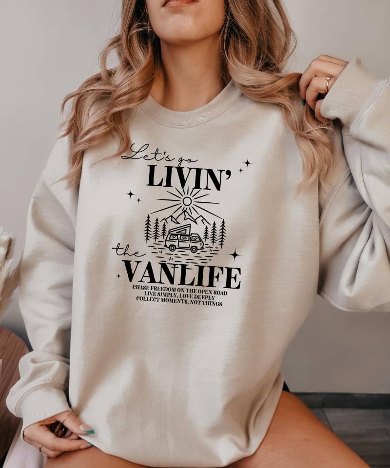 Vanlife Kuschel Pullover Wohnwagen Vw Bus Abenteuer Camper Bulli - 100% Baumwolle, S-2xl von SevenHeavenApparel