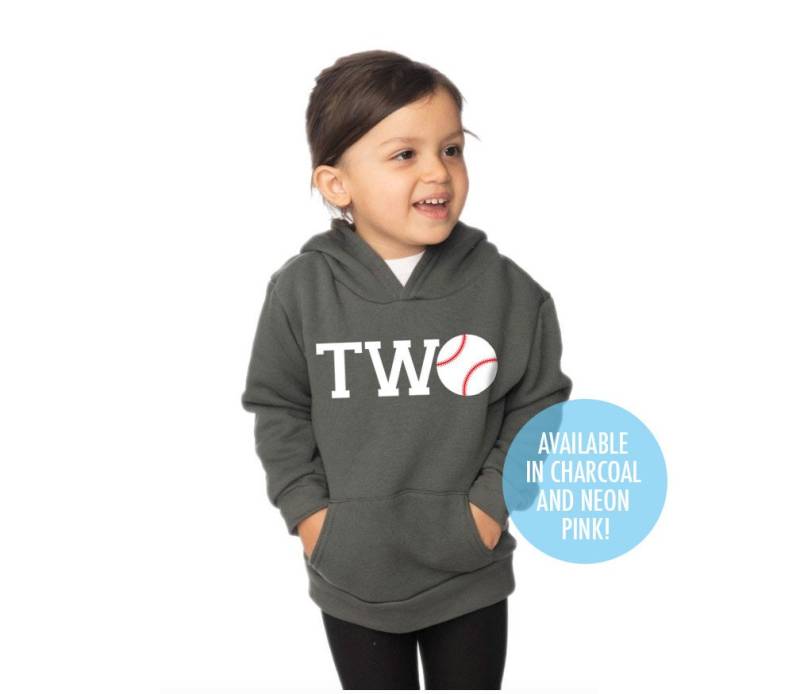 "2nd Geburtstag Zwei" Baseball Kleinkind Mode Fleece Pullover Kapuzen-Sweatshirt - Jungen Und Mädchen T-Shirt Zwillinge Triplets von SevenMilesPerSecond