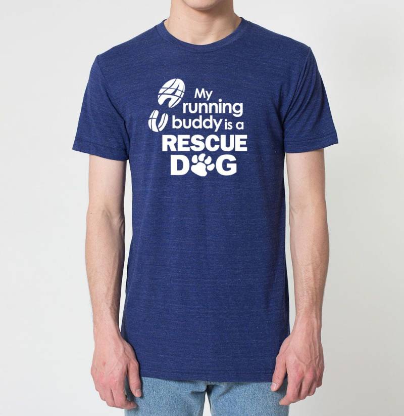 Mein Laufender Kumpel Ist Ein Rettungshund American Apparel Tri Blend Track T-Shirt - Unisex T-Shirts Größe Xs S M L Xl Xxl von SevenMilesPerSecond