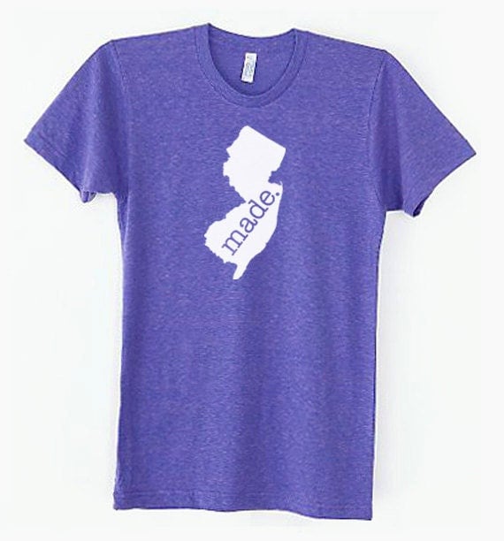 New Jersey Nj Made Tri Blend Track T-Shirt - Unisex T-Shirts Größe S M L Xl von SevenMilesPerSecond