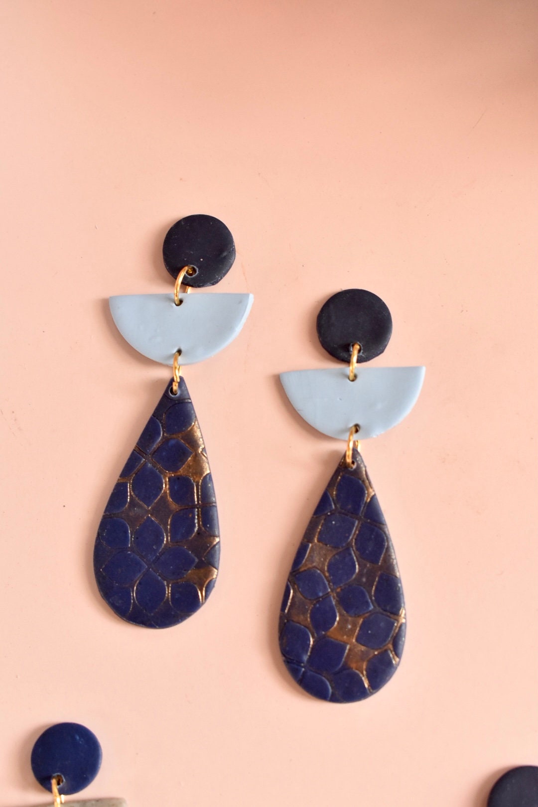 Blau/Bronze Kollektion - Handgefertigt Aus Polymer Clay Blau/Bronze Kollektion - Handgefertigt Aus Polymer Clay von SevenRiversCo