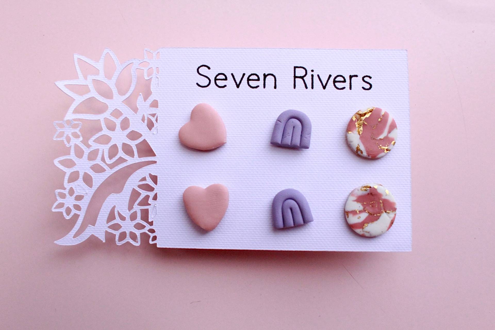 Herz Ohrstecker Packungen - Handgefertigte Ohrringe Aus Polymer Clay Herz Ohrstecker Packungen - Handgefertigte Ohrringe Aus Polymer Clay von SevenRiversCo