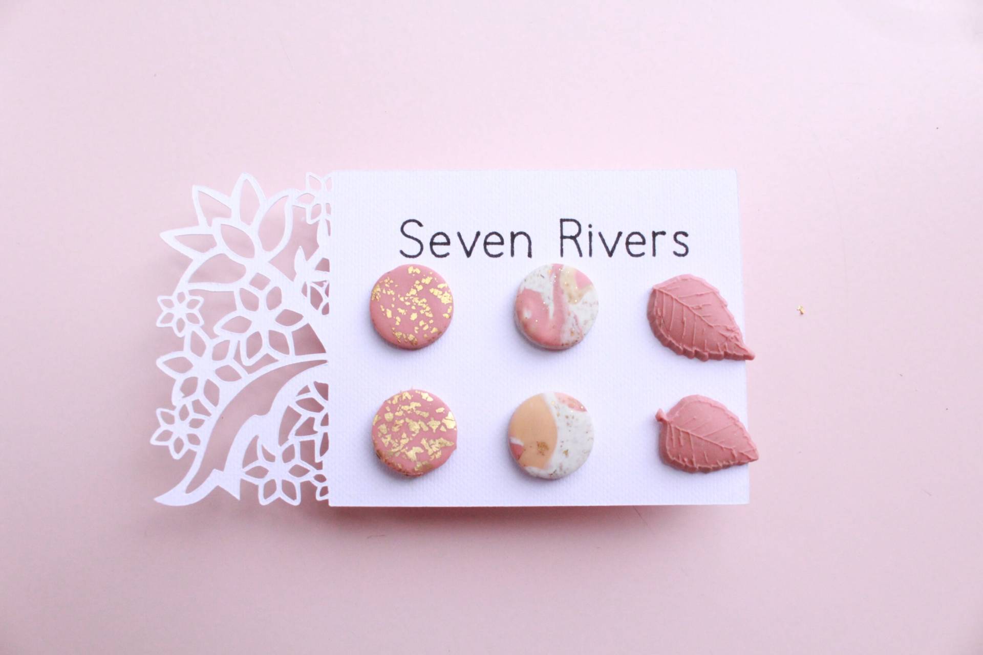 Ohrstecker - Blatt Set Handgefertigt Aus Polymer Clay Ohrstecker - Blatt Set Handgefertigt Aus Polymer Clay von SevenRiversCo