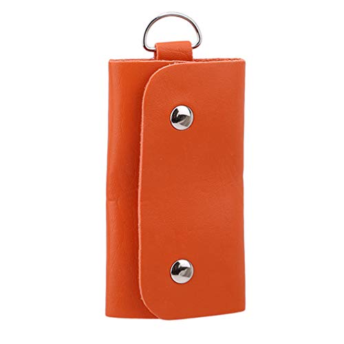 Sevenfly Keys Holder Organizer PU Leder Schnalle Schlüsseletui, Orange von Sevenfly