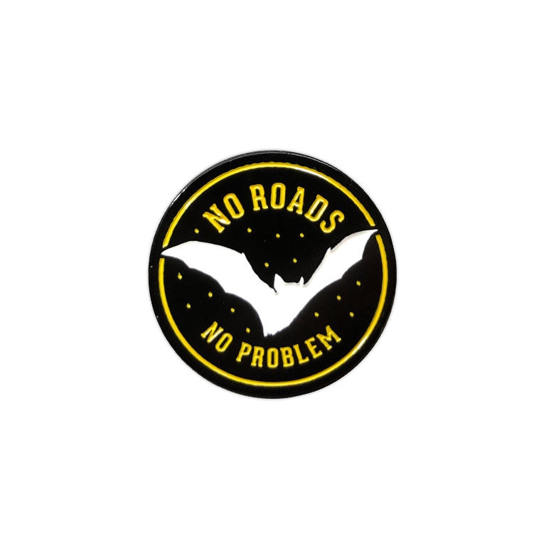 No Roads, Problem 1.15" Emaille Pin von SeventhInk
