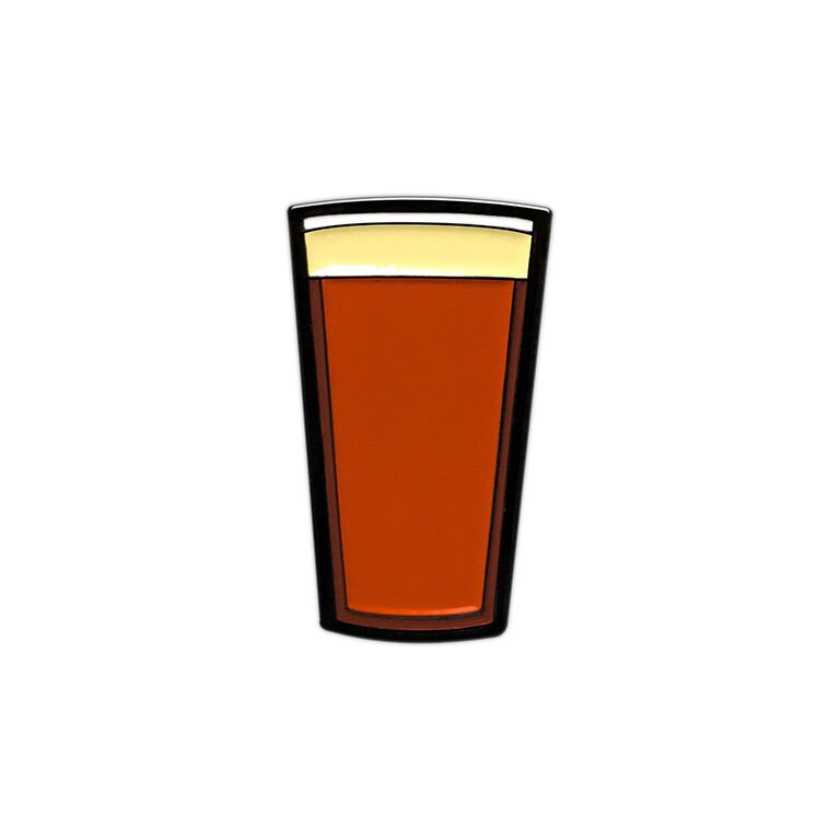 Rotes Bier Pint Emaille Pin Rotes Bier Pint Emaille Pin von SeventhInk