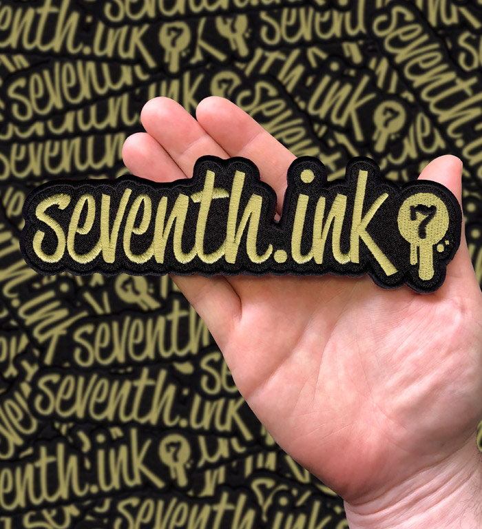 Seventh.ink Gold Logo Bestickt Patch von SeventhInk