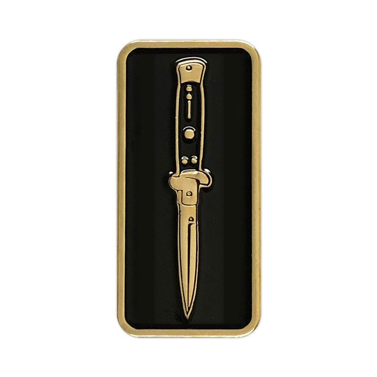 Springmesser Gold Emaille Pin von SeventhInk
