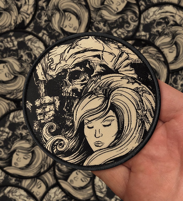 The Fall Of Autumn Woven Patch von SeventhInk