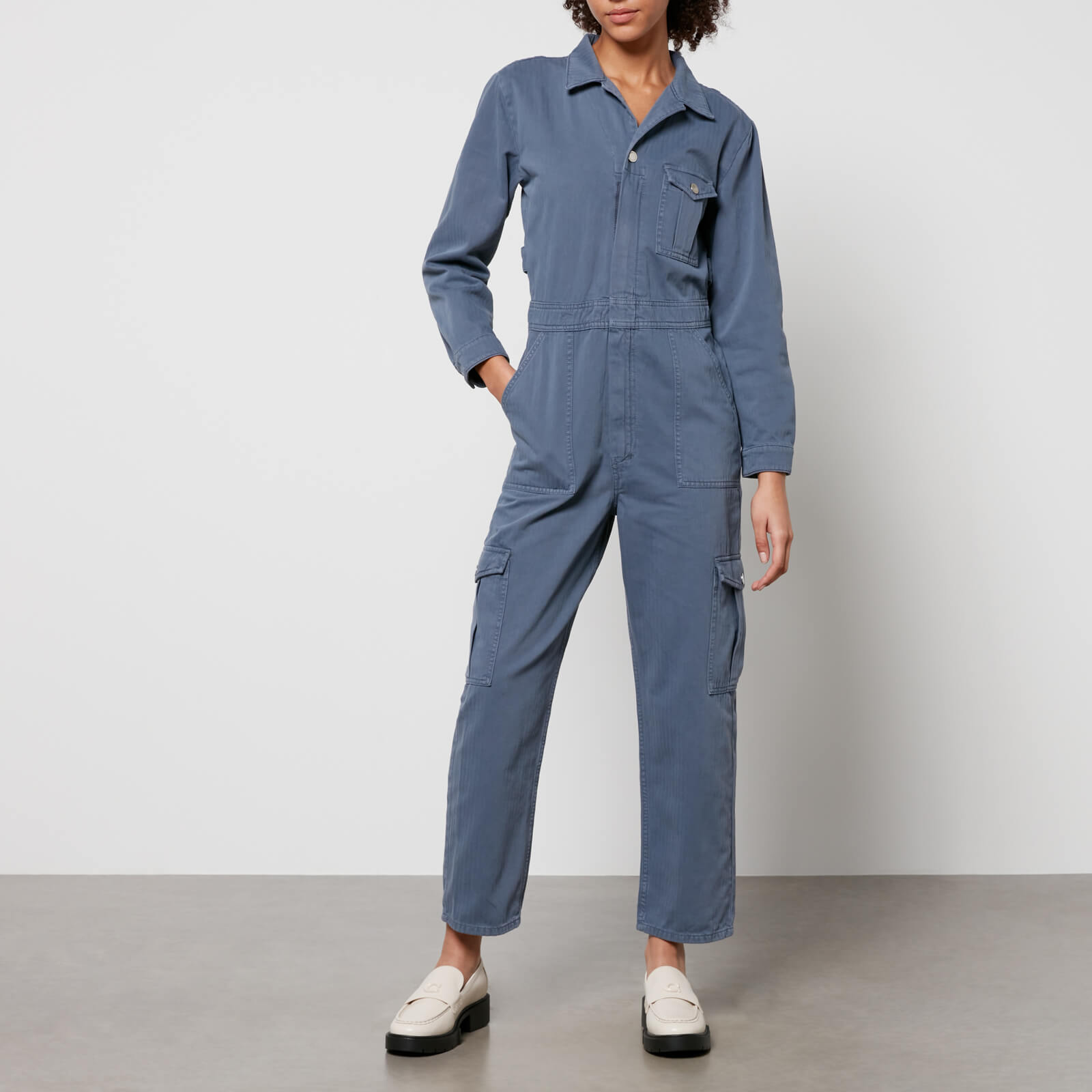 Seventy + Mochi Indie Herringbone Denim Jumpsuit - UK 8 von Seventy + Mochi