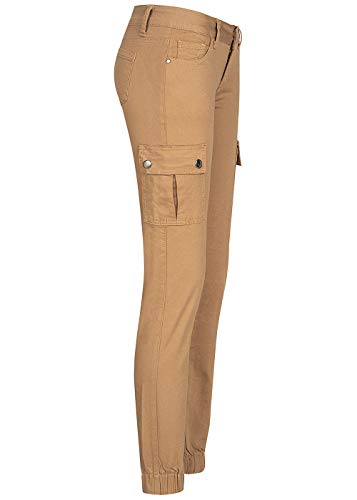 Seventyseven Lifestyle Damen Cargo Jeans Hose 7-Pockets Casual Fit von Seventyseven Lifestyle